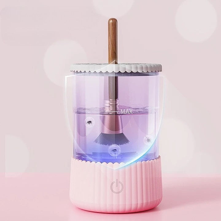 đ 50% RABATT! âš AUTOMATISK SMINKBORSTETVĂTT - Djuprengöring pĂ„ 3 Minuter, BĂ€rbar & Tyst Drift, USB-laddning för Resor och Hemmabruk đžđż