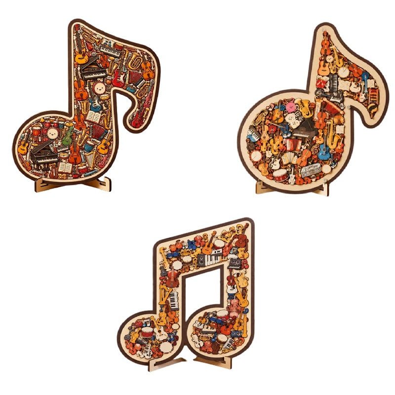 đ§©TrĂ€pussel i form av en musiknot