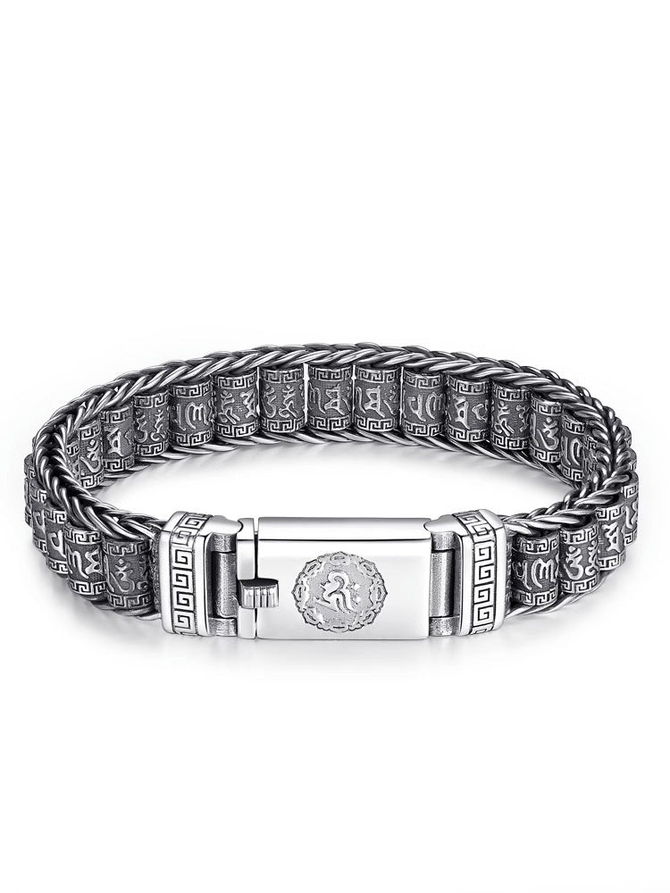 đ 50% RABATT! đ Tibetanskt bönehjulsarmband â 925 sterlingsilver, lyckobringare och alla hjĂ€rtans dag-present