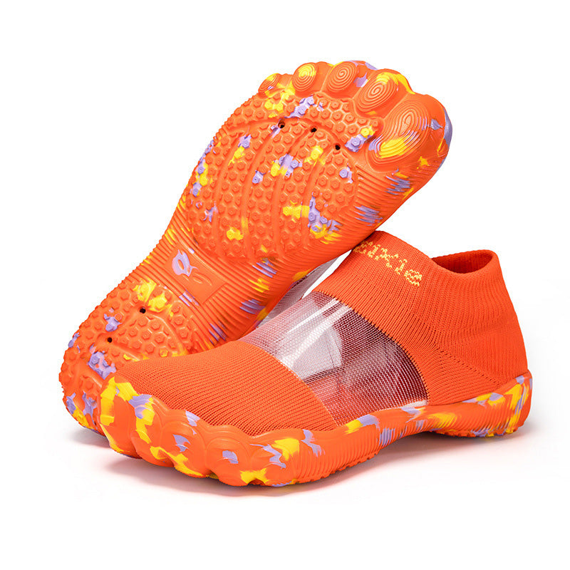 🏖️ 50% RABATT NU! 👟 Andningsbara Halksäkra Strandskor – Mesh + Stickat Överdel, Påskjutbar & Halksäker Sula 🌊
