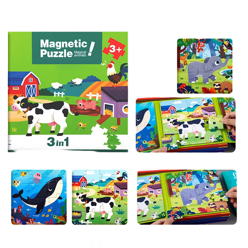 Magnetiska pussel för barn