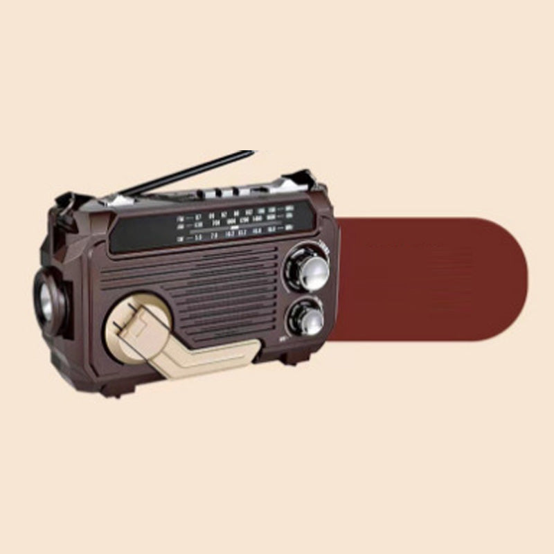 đ„đNyhet 50 % RABATTđ„Multifunktionell handvevd bĂ€rbar radio med ficklampa