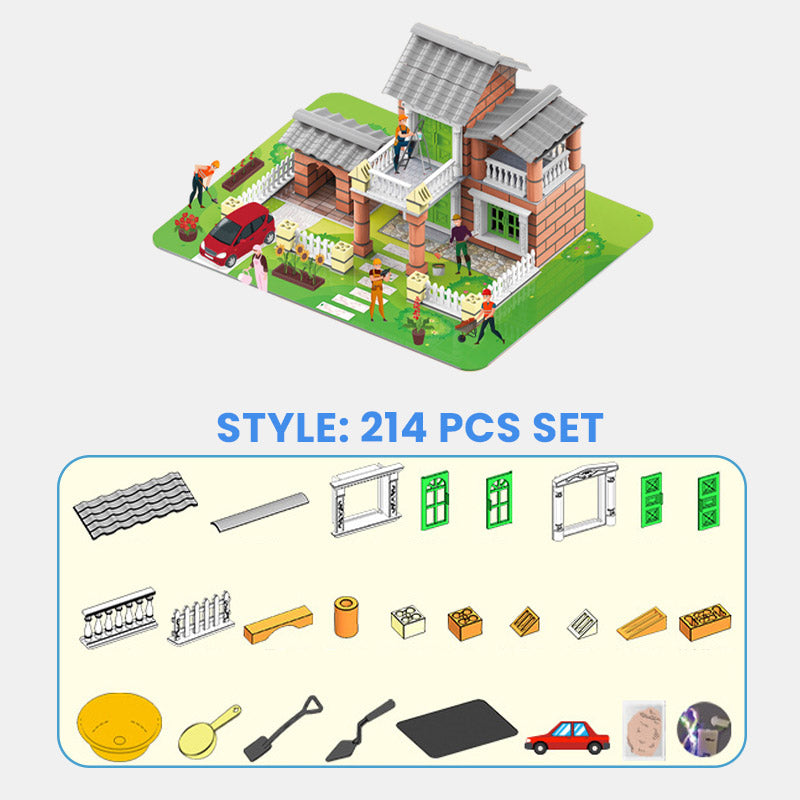 ✨Begränsad tid – 50% rabatt⏰214 delar DIY bygg- och konstruktionsleksak för barn