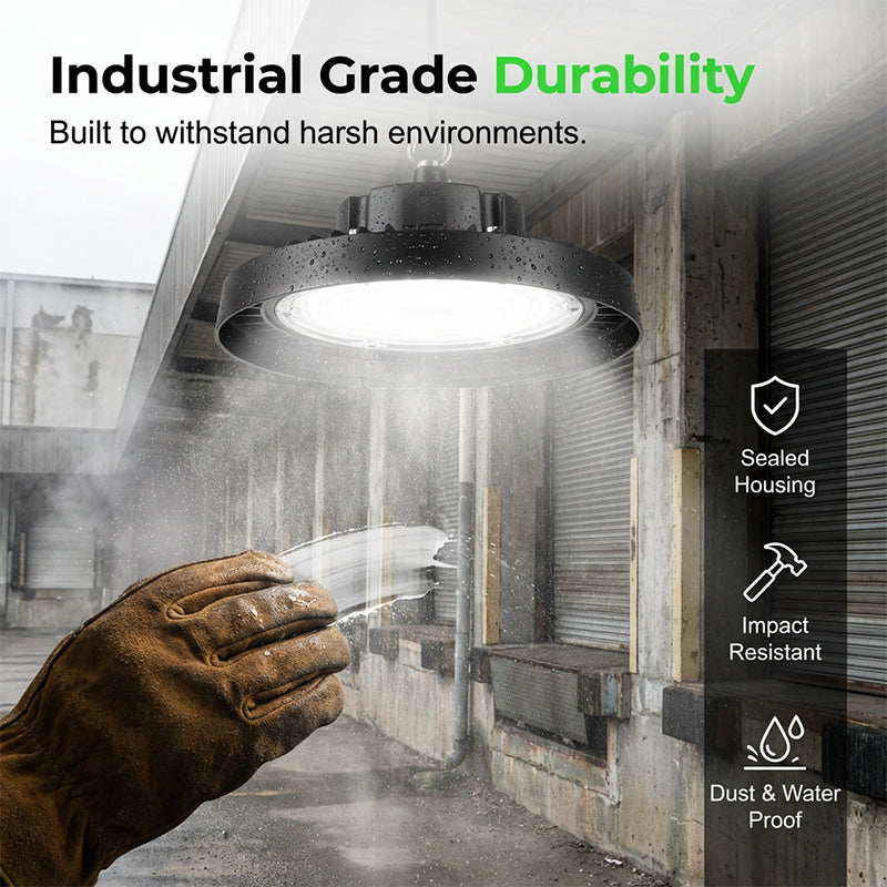 đĄ 50% RABATT NU! UFO LED Högbajslampa â 100W, 160lm/W, 220V, för Industri, Lager & Stora Utrymmen đâš