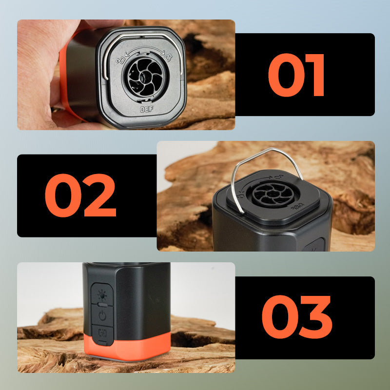 đ 50% RABATT! ⥠Mini Elektrisk Luftpump för Utomhusbruk med Lampa â Kompakt, Stark Luftflöde & Perfekt För Camping, Luftmadrasser & Poolleksaker đïž