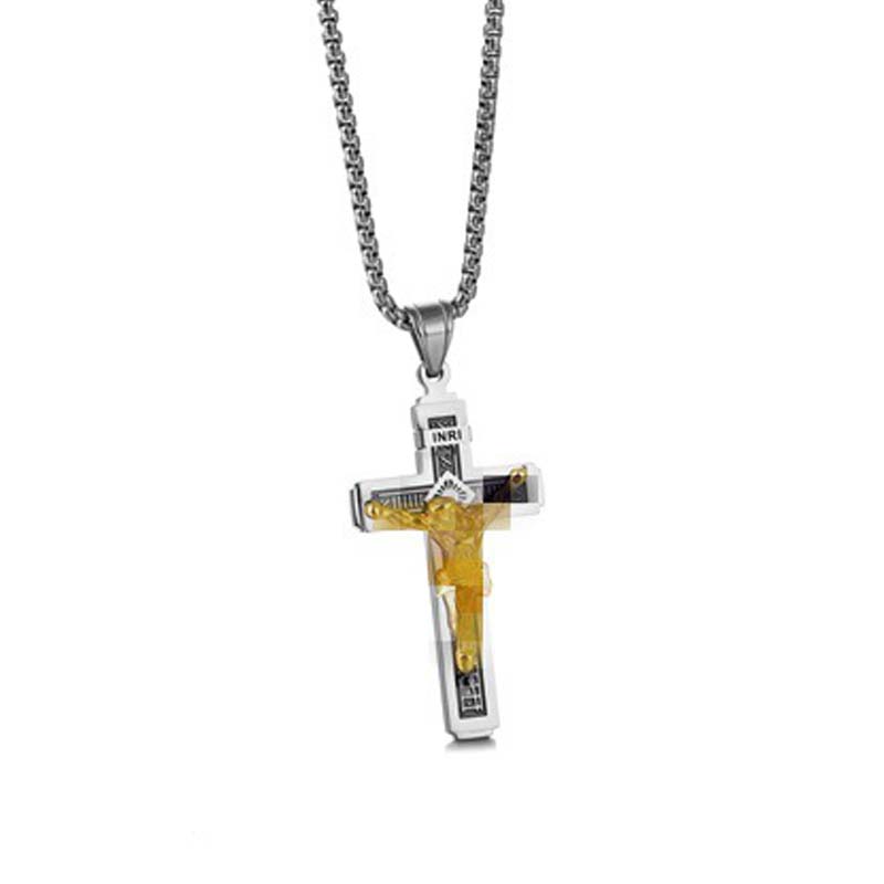 ✝️ 50% RABATT! ⏰ Delikat tidlös elegans korshalsband – Fint hantverk, rostfritt stål & subtil glans – perfekt för dagligt bruk eller som en meningsfull present 💛