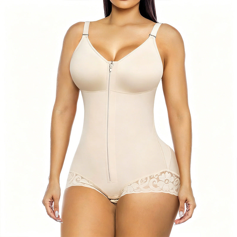 đ„50% RABATT NU!đ„ Dam Magkontrollerande Shapewear-Body med Dragkedja
