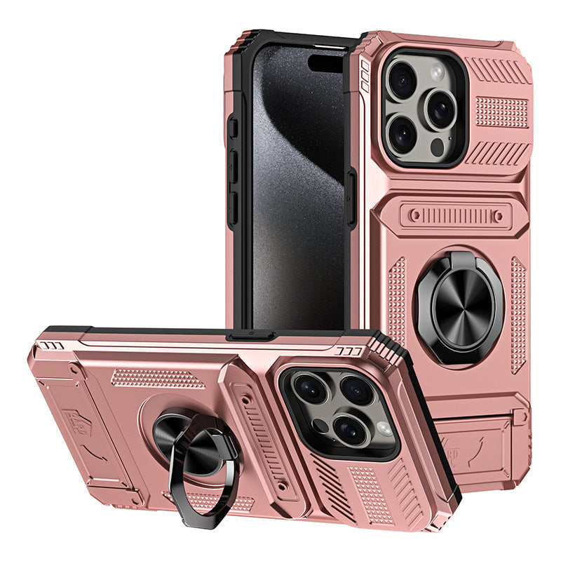 đ± PlĂ„nbok, grepp och skydd i ett â iPhone-skal med korthĂ„llare och praktiskt ringgrepp
