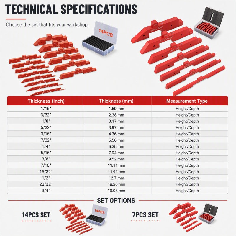 📐 50% RABATT NU! 🛠️ Inställningsblock i aluminium – laseretsade, anodiserade & precisa – för bordssågar, fräsbord och pelarborrmaskiner 🔧