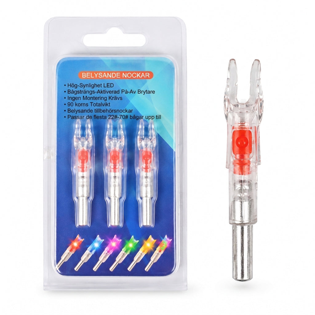 đč 50% RABATT đŻ Automatisk LED-pilnock, passar pilskaft 6,2 mm innerdiameter