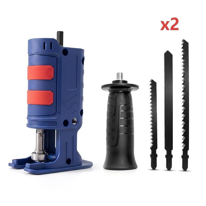 🔧 50 % RABATT NU! ⚡ Adapter för bärbar elektrisk borrmaskin till tigersåg – enkel borrkonvertering, ergonomiskt handtag och 3 utbytbara blad – perfekt för DIY-projekt och reparationer i hemmet 🛠️✨