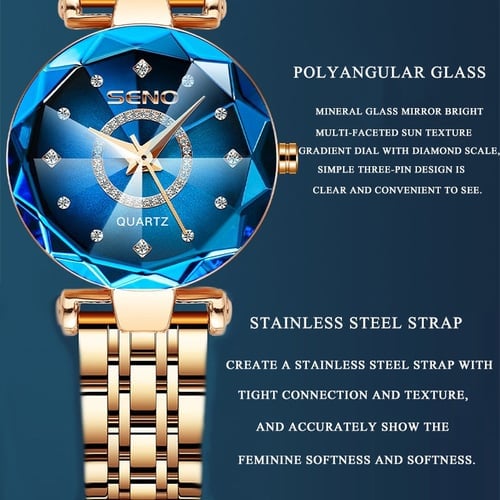 💎Starry Elegant Glitterande Klocka⭐