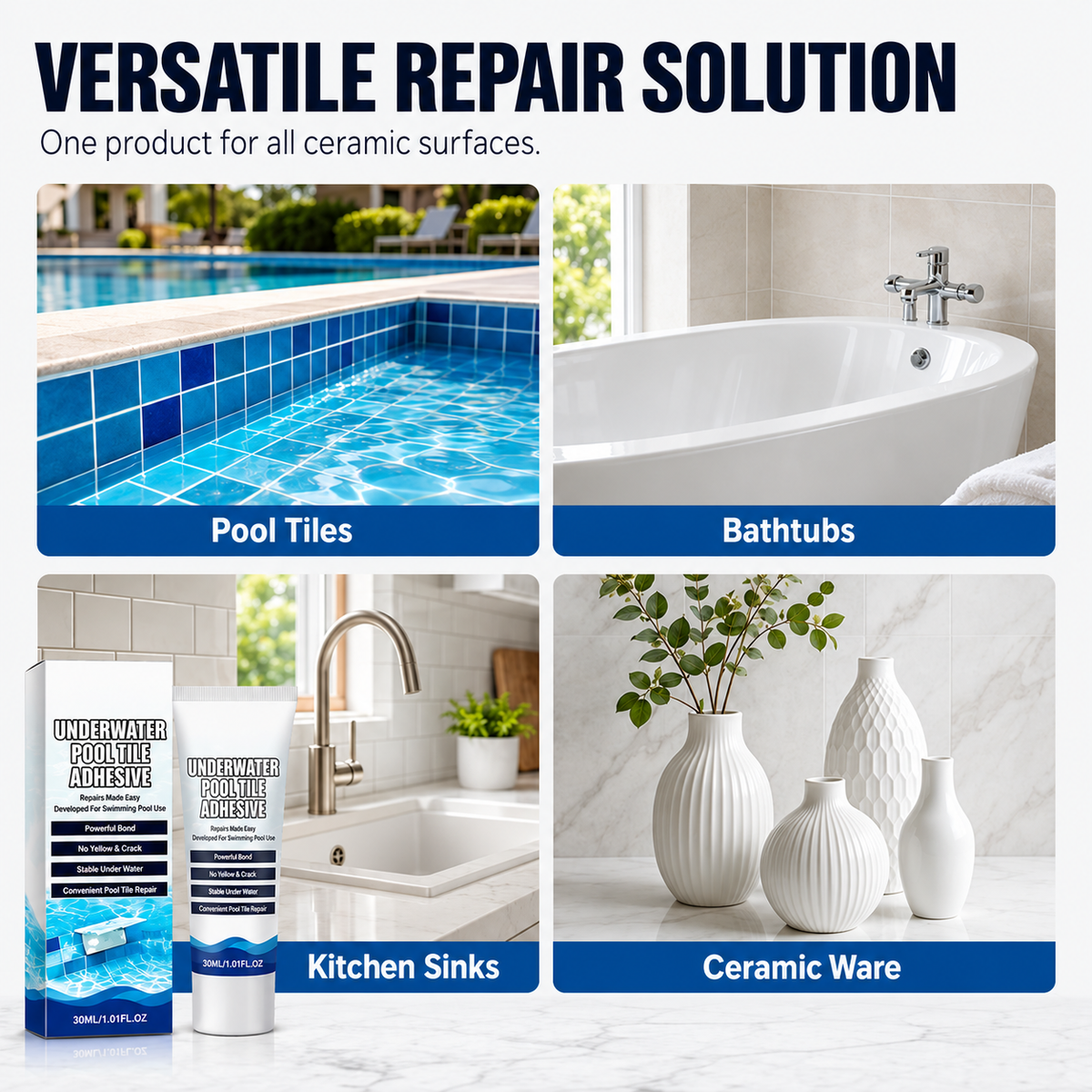 💧 50% RABATT NU! Höghållfast undervattenslim för poolkakel – professionell reparation utan att tömma poolen – snabb bindning, hållbar & estetisk finish ✨