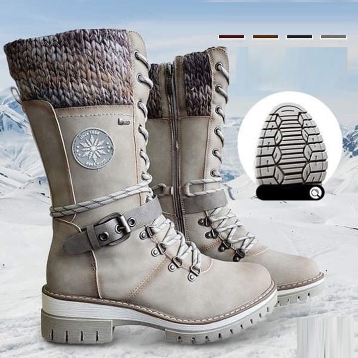 🎁Heta erbjudanden 49 % RABATT🔥Vattentäta knähöga snöstövlar för damer👢