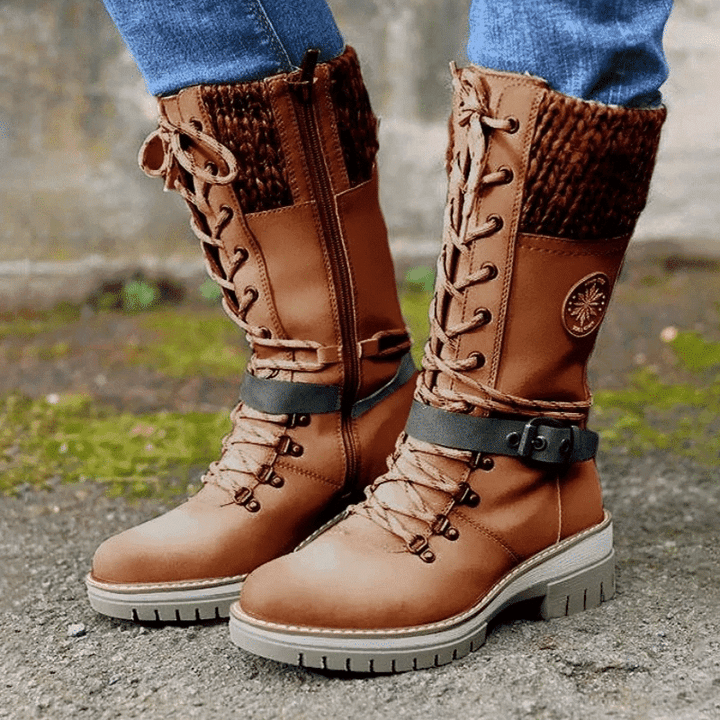 🎁Heta erbjudanden 49 % RABATT🔥Vattentäta knähöga snöstövlar för damer👢