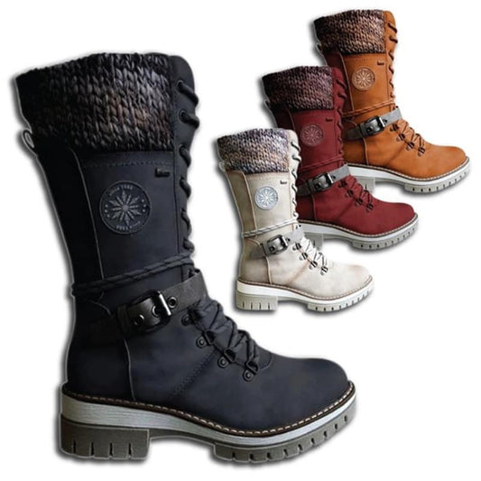 🎁Heta erbjudanden 49 % RABATT🔥Vattentäta knähöga snöstövlar för damer👢