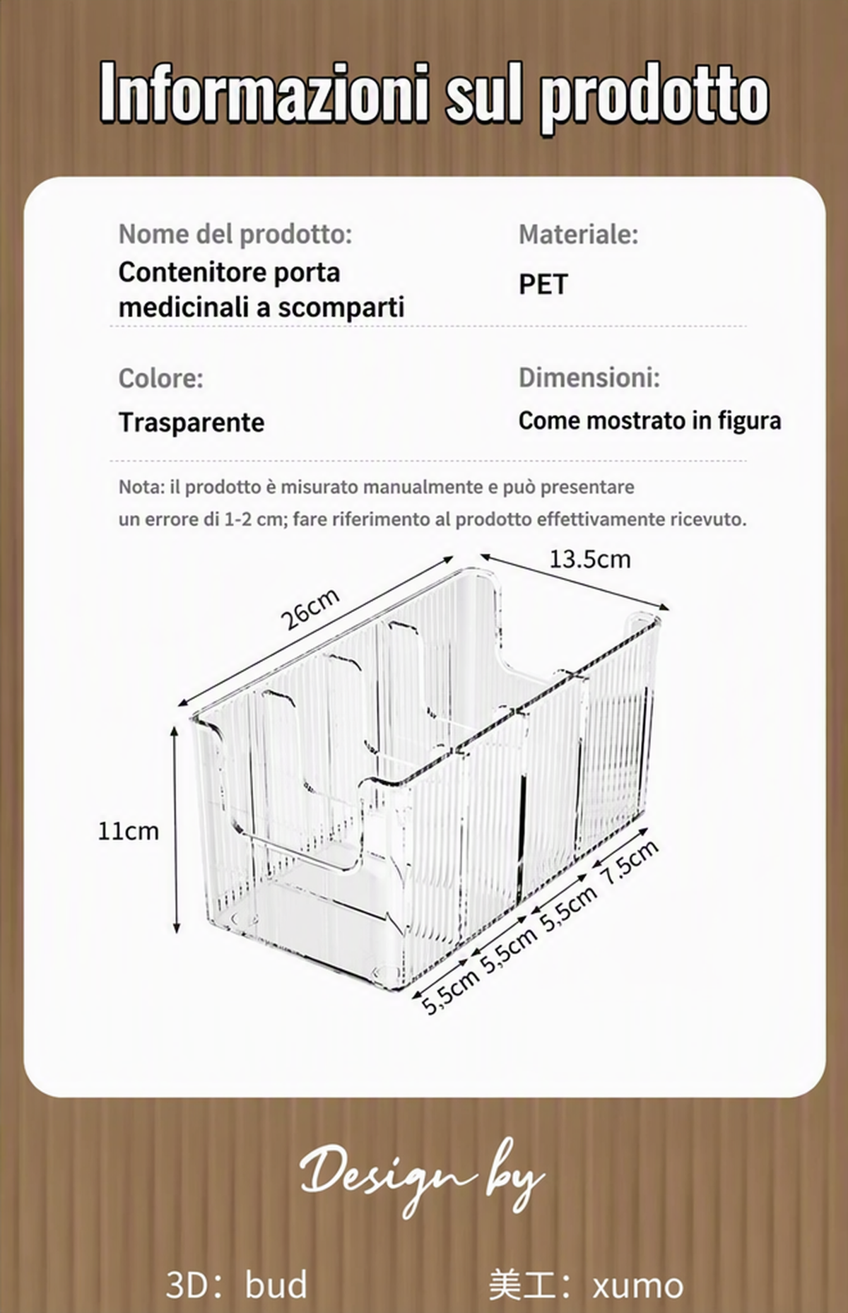 🔥 Utdragbar transparent medicinorganiserare – teleskopisk 24,5–43 cm 💊🗄️