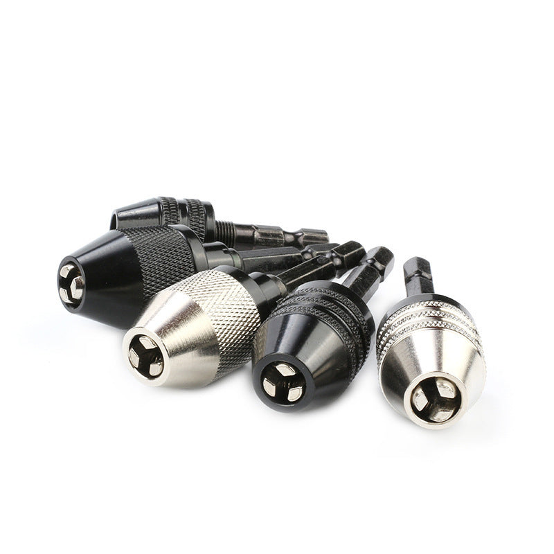 🔧 🎁Köp 1 få 1 gratis🔥 3‑käfts chuck för elskruvdragare och borrmaskiner – nyckelfri, snabbbyte & kompatibel med runda och sexkantiga skaft – perfekt för hobby, renovering och precisionsarbete 🛠️✨