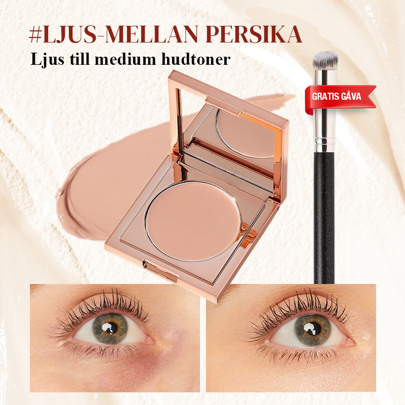 👁️ SISTA DAGEN - KÖP 1 FÅ 2!❤️ 60 % rabatt!✨ Korrigerande Concealer för Under Ögonen - Eliminerar Mörka Ringar & Fåror med Fuktighetsgivande Formula & Precisionsborste 🌟🖌️