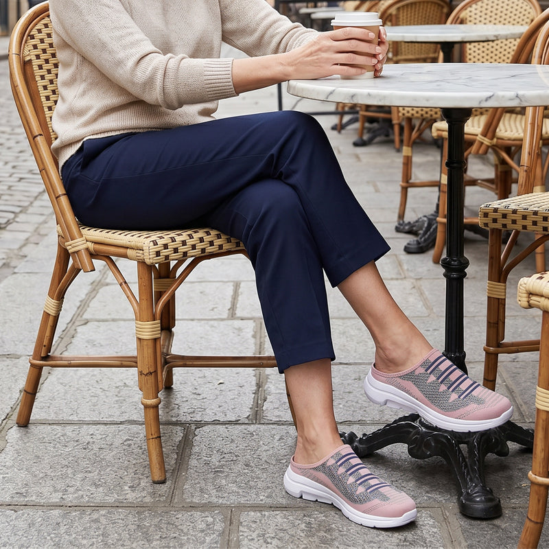 👡🌬️ 50% RABATT! | Bekväma & Andningsbara Tofflor med Sluten Tå – Mesh-ovandel, Halksäker PU-sula & Mångsidig Stil!
