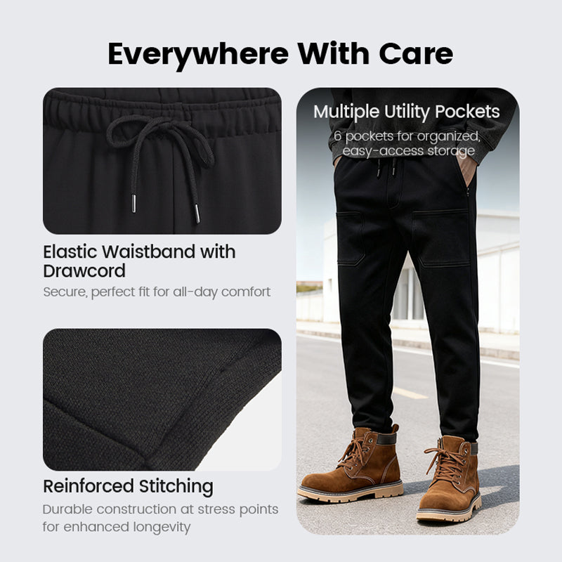 🩳 50% RABATT! 🛒 MultiPants Slitstarka Lastbyxor – Hög Stretch, Många Fickor & Perfekt för Aktiv Vardag 🏃‍♂️