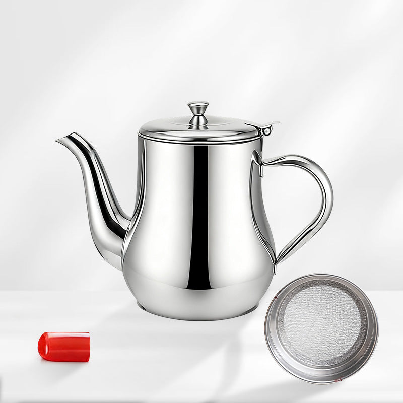 🛢️ 50% RABATT! 🔥 Oljefilterkanna i Rostfritt Stål – Återanvänd Matolja – Inbyggt Filter & Droppfri Pip – Perfekt för Köket 🍳