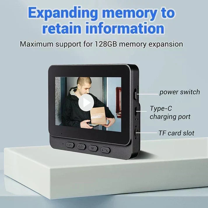 🚪 50% RABATT! 📹 Smart Videodörrklocka – HD-kamera, 2-vägs Intercom & Nattseende 🔒