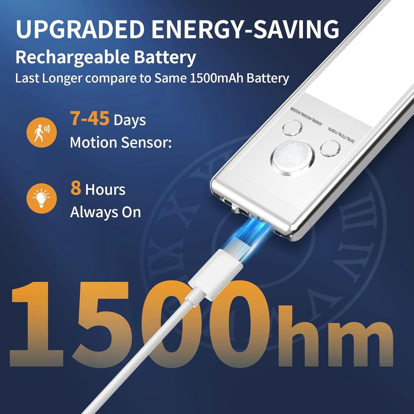🏆 Het rea - 49% RABATT 🔥3-färgad belysning Stansfri smart sensor magnetisk uppladdningsbar LED-lampa