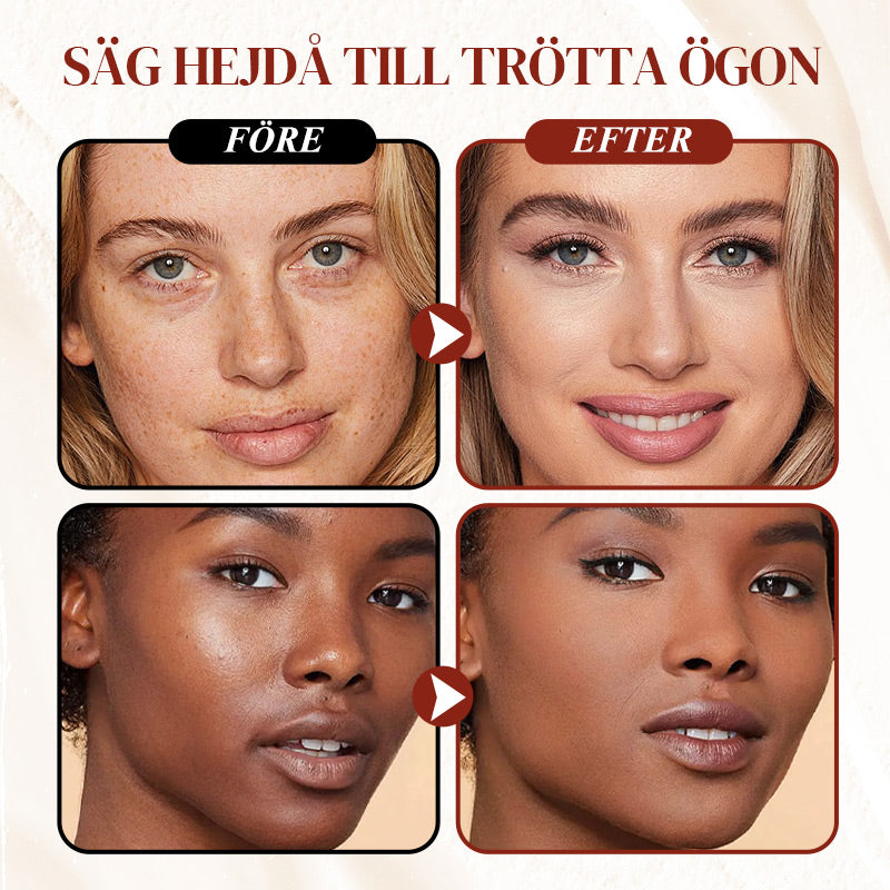 👁️ SISTA DAGEN - KÖP 1 FÅ 2!❤️ 60 % rabatt!✨ Korrigerande Concealer för Under Ögonen - Eliminerar Mörka Ringar & Fåror med Fuktighetsgivande Formula & Precisionsborste 🌟🖌️