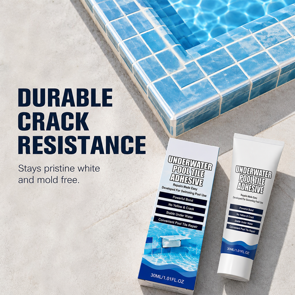 💧 50% RABATT NU! Höghållfast undervattenslim för poolkakel – professionell reparation utan att tömma poolen – snabb bindning, hållbar & estetisk finish ✨