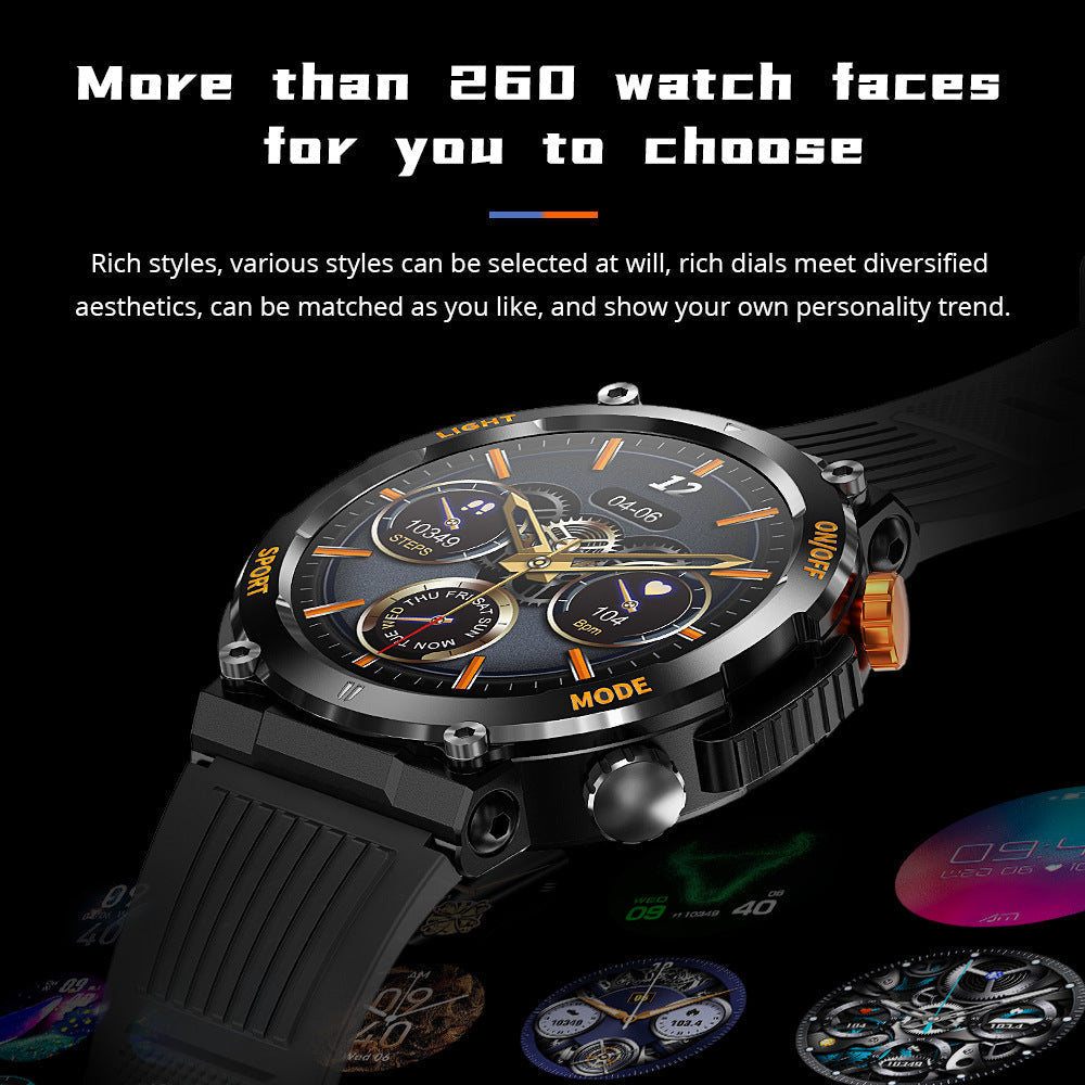 ⌚ Exklusiv Rea -60%! 🌲 Sport- & Outdoor-Smartwatch – Perfekt för Äventyr & Sport 🚴 | Vattenbeständig, Bluetooth-samtal & 100+ Lägen ✨