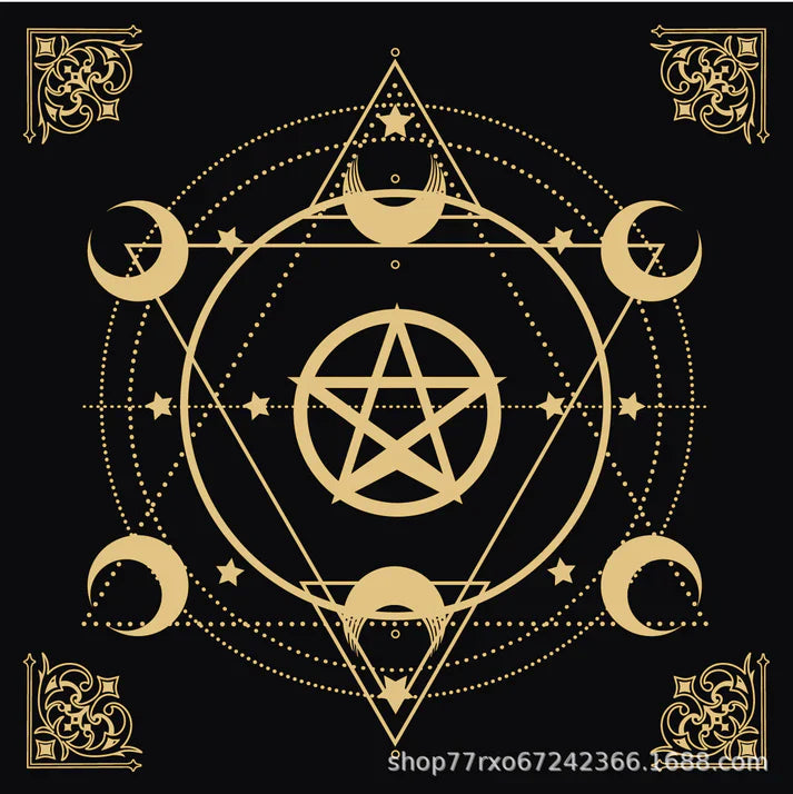 🔮 50% RABATT NU! ✨ Lyxig Gyllene Tarotkortlek – Inklusive Guidebok, Svart Sammetspåse & Spådomskort 🎴📖
