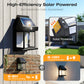 ☀️💡 Solcellsdriven vägglampa med rörelsesensor – IP65-vattenskydd, trådlös installation och smart utomhusbelysning 🏡✨