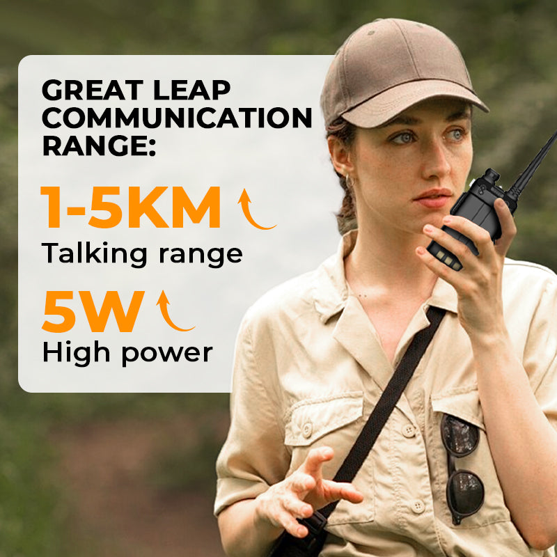 ⏰ Endast nu 49% rabatt!🔥📡 UV-5R Hamradio Långdistans UV5R Two-Way Radio Dualband Walkie-Talkie