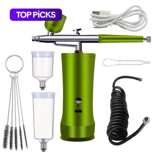 Elektrisk airbrush-sats med kompressor