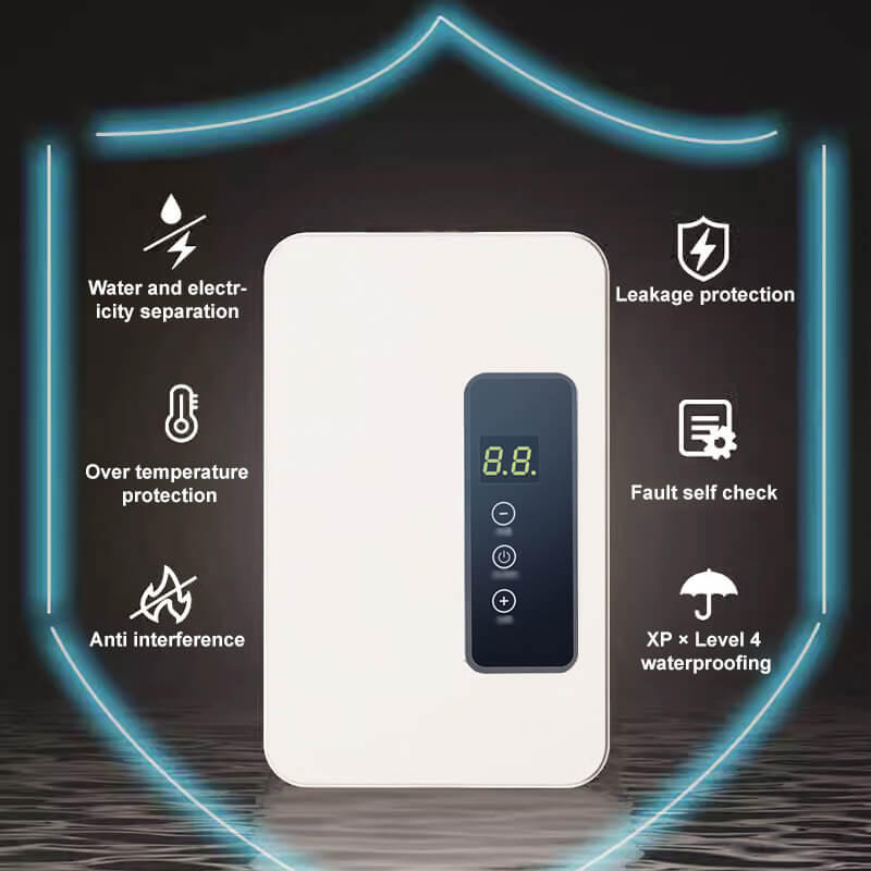 🚿 50% RABATT & FRI FRAKT! ✨ Tanklös Varmvattenberedare - Digital Temperaturkontroll med Kompakt Design för Omedelbar Varmvattenförsörjning ⚡🌡️