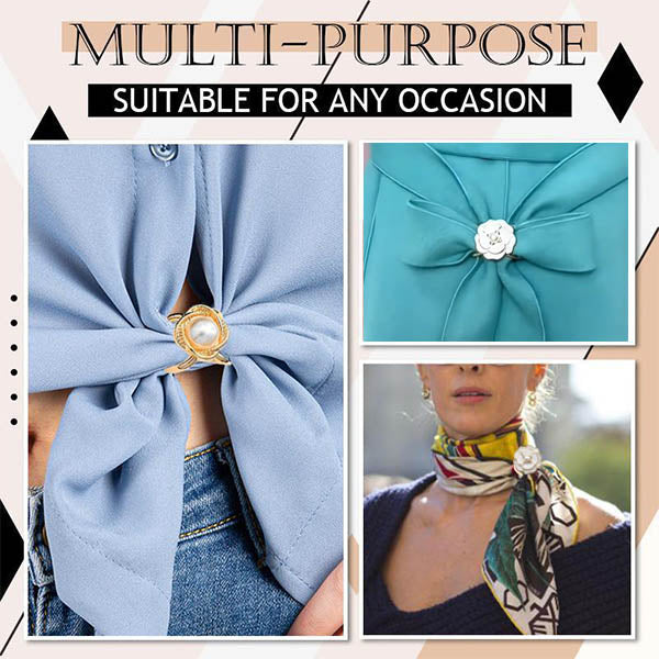 ✨ French Elegant Coat Scarf Buckle (50% discount) – Elegance at your fingertips!