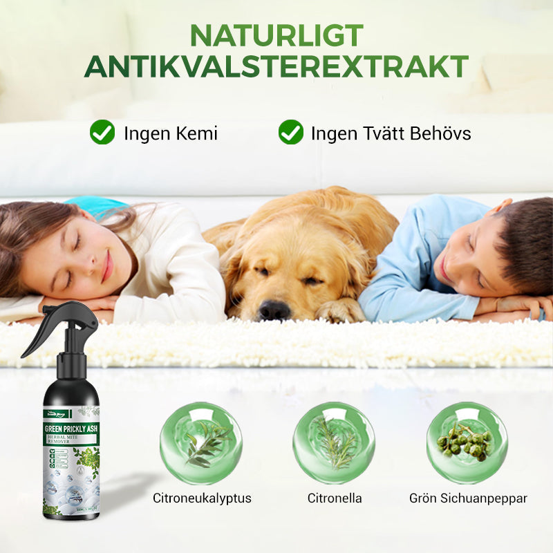 🔥 KÖP 2 FÅR 3! 🌿 KVALSTERSPRAY - Eliminerar Alla Kvalster Omedelbart, Skonsam för Hud och Textilier, Luktfri och Snabbverkan 🛏️✨