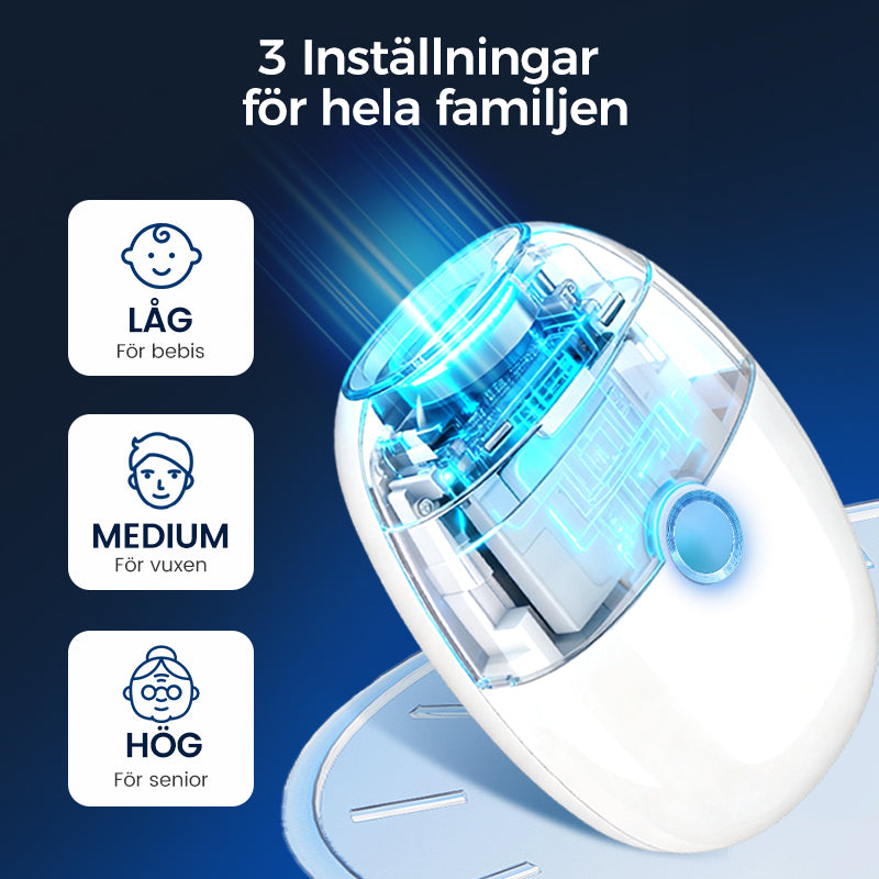 🔥 50 % RABATT! ✨ Automatisk nagelfil – 3 justerbara hastigheter, tyst, inbyggd LED-lampa för precisionsvård 💅✨