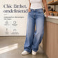 🔥 50% RABATT! ⏰ Lättillverkad Chic Slapppassande Vida Ben Jeans – Gradientvättad, Högkvalitativt Jeansmaterial & Komfort Hela Dagen 👖✨