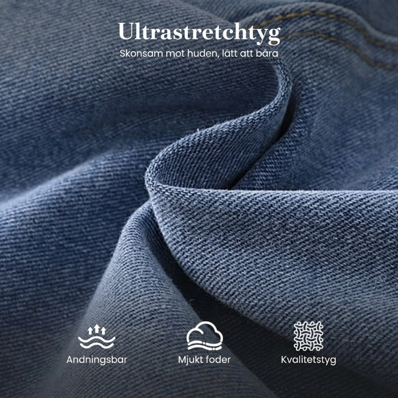 👖✨ 50% RABATT! | Högmidjade Stretchiga Flare-jeans – Slim Fit & Klassisk Flare!