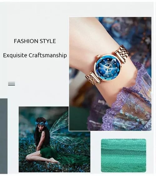 💎Starry Elegant Glitterande Klocka⭐