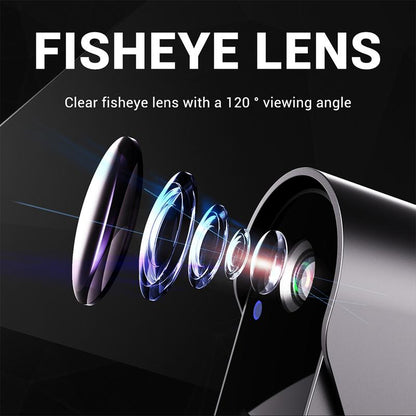 Trådlös dörrklockkamera: 1080P-upplösning, 170° betraktningsvinkel, 4,3-tums skärm, IPX65-klassad för utomhusbruk, mörkerseendefunktion