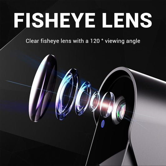 Trådlös dörrklockkamera: 1080P-upplösning, 170° betraktningsvinkel, 4,3-tums skärm, IPX65-klassad för utomhusbruk, mörkerseendefunktion