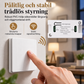 Trådlöst radiobrytarset utan kabeldragning med självhäftande väggbrytare och mottagare för 220 V hushållslampor