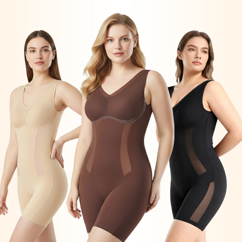 👙💫 TUMMY SHAPEWEAR BODYSUIT – Sömlöst och andningsbart tyg, omedelbar bantningseffekt, bekväm att bära hela dagen för en smickrande silhuett 🌸✨