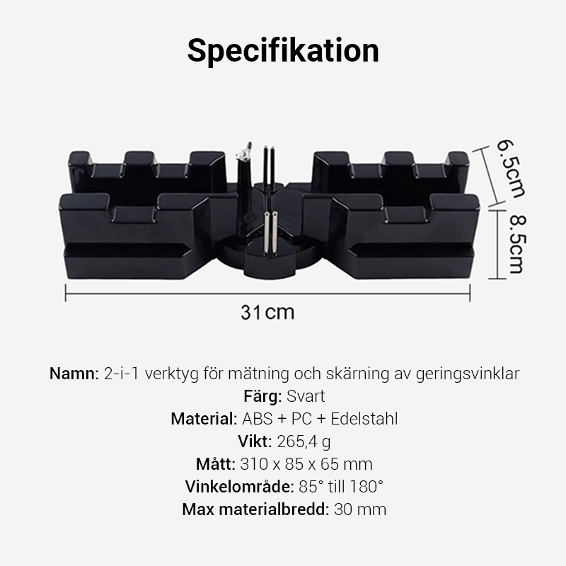 👨‍🔧📐2-i-1-verktyg för geringmätning och skärverktyg