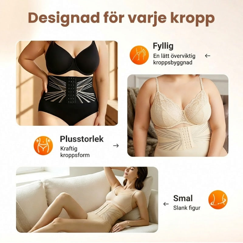 🔥Justerbara högmidjade rumplyftande underkläder