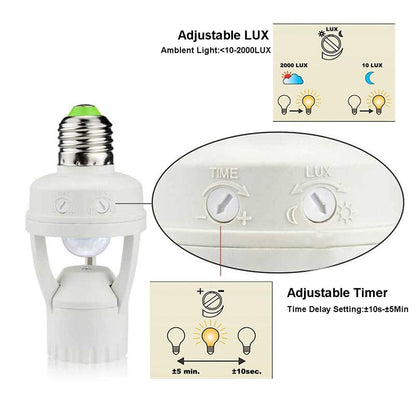 🎉Köp 2 få 1 gratis💡Lamphållare med rörelsesensor