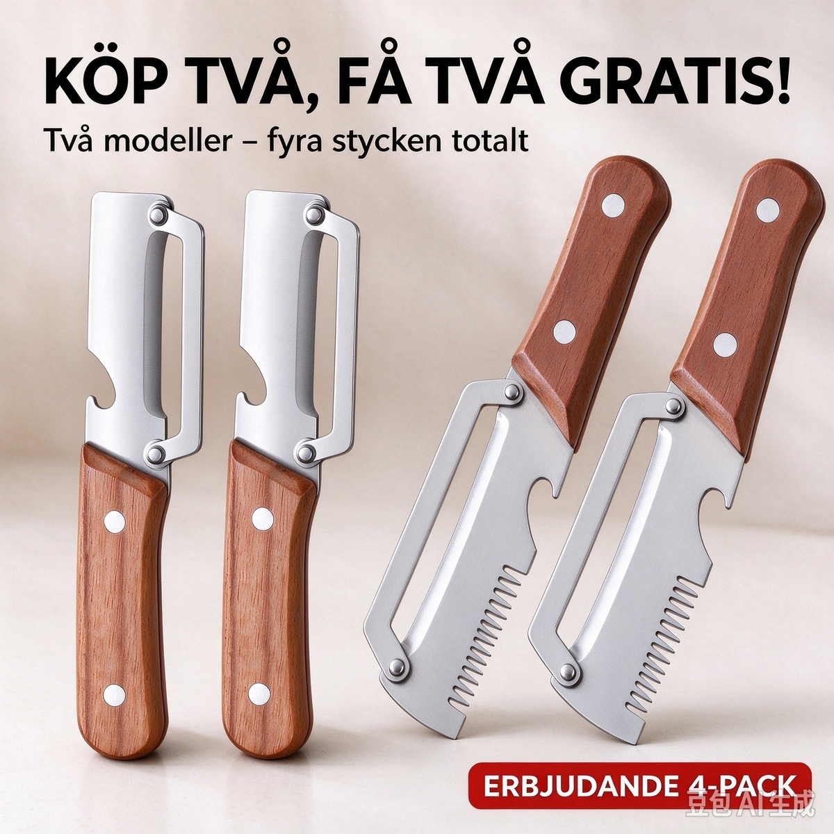 ⏰🔥 60 % RABATT UNDER BEGRÄNSAD TID! 🥬 3-i-1-skärare – snabb och enkel skärare, skalare och grönsakspress ✨🍴